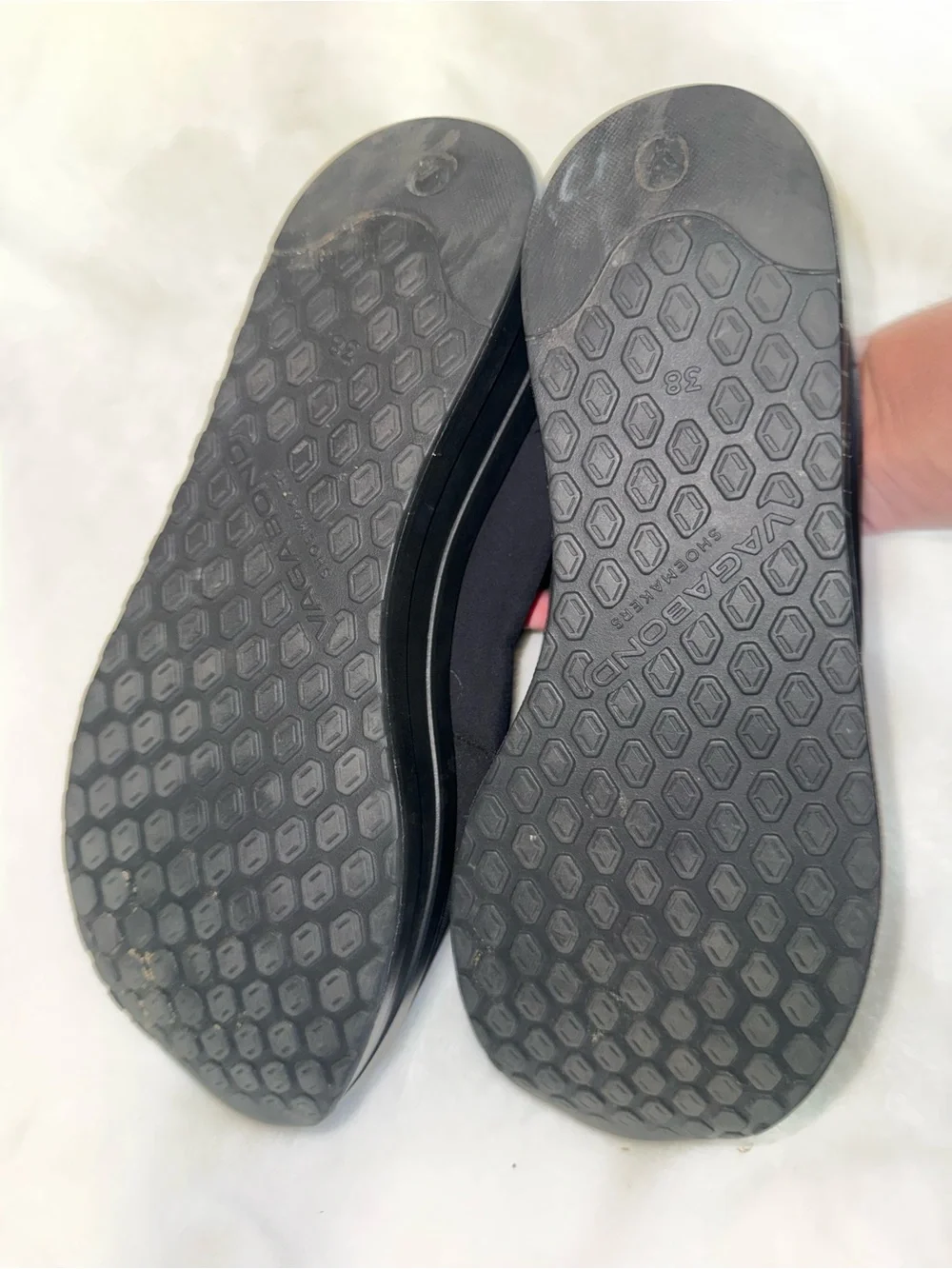 Vagabond Black Zip-Front Slip-On Shoes